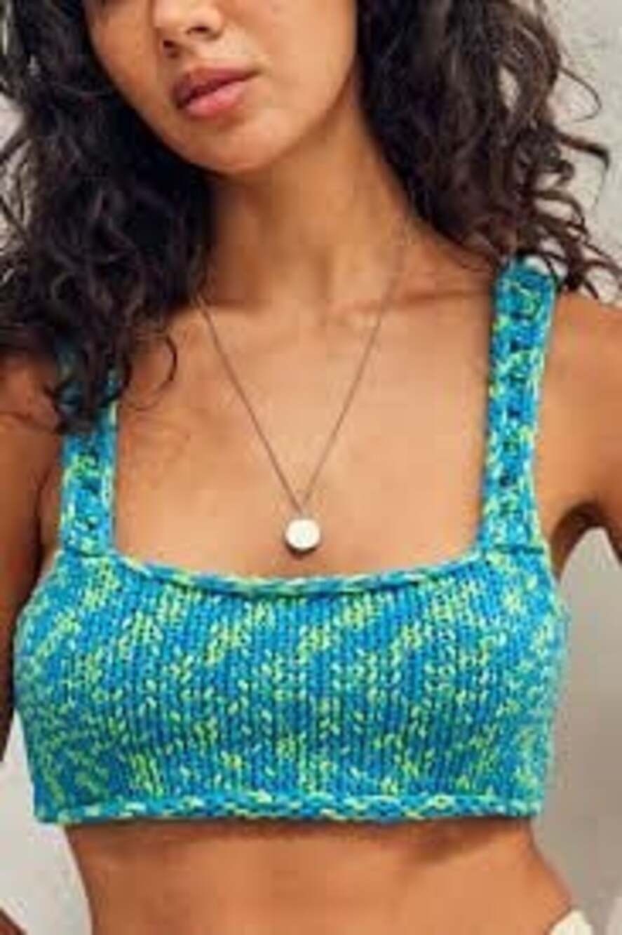 Urban Outfitters BL Motif Knit Crop Top Size M